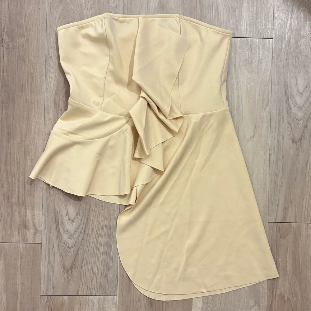 Asymmetrical Nude Top